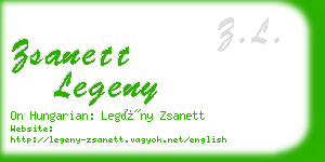 zsanett legeny business card